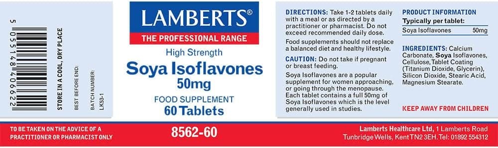 Lamberts Soya Isoflavones 50mg 60 tabs