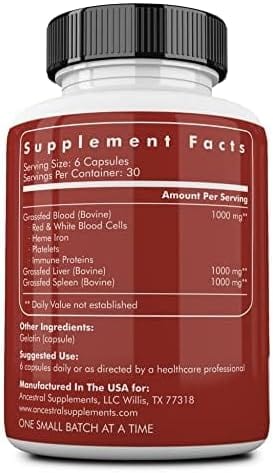 Ancestral Supplements - Blood Vitality, 180 Capsules