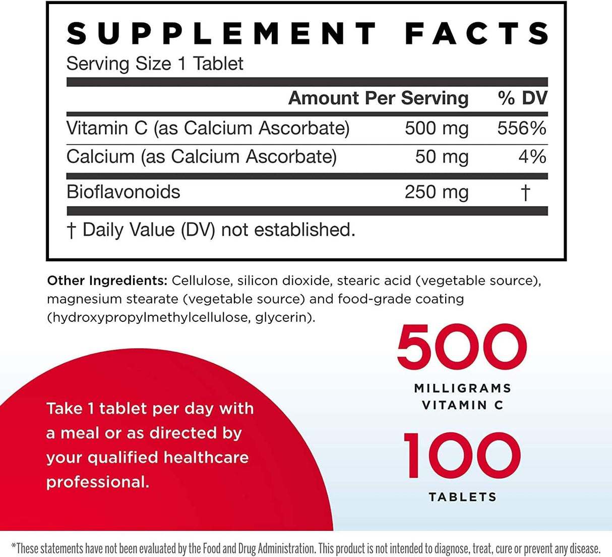 Jarrow Formulas Vitamin C 750mg, 100 Tablets