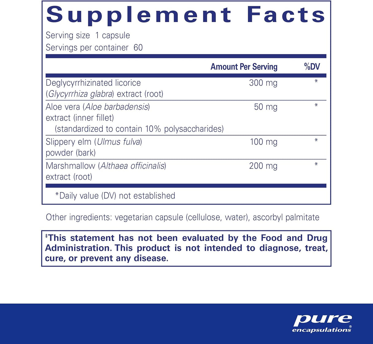 Pure Encapsulations - DGL Plus (60 capsules)