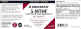 5-MTHF 400mcg, 180 Capsules - Kirkman Laboratories - welzo