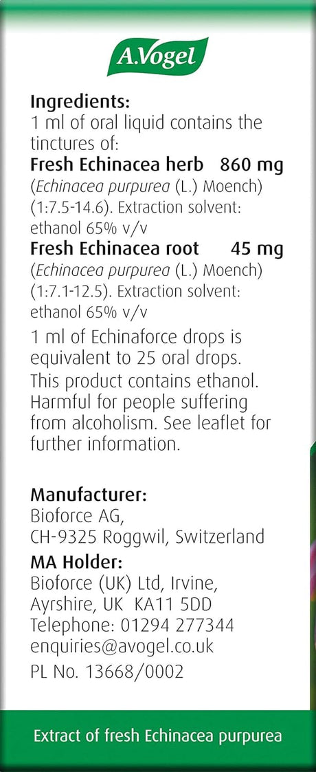 A Vogel Echinaforce Echinacea Drops 100 ml