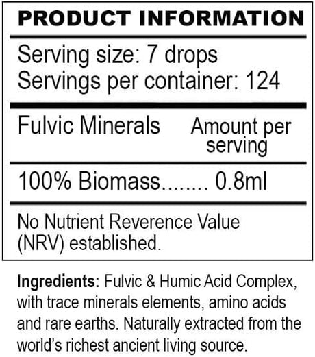 Ancient Purity Fulvic Acid Minerals, 50 ml
