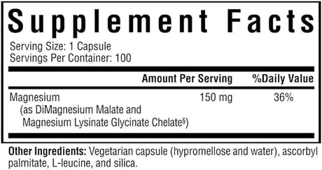 Seeking Health - Optimal Magnesium - 150 mg - 100 Vegetarian Capsules