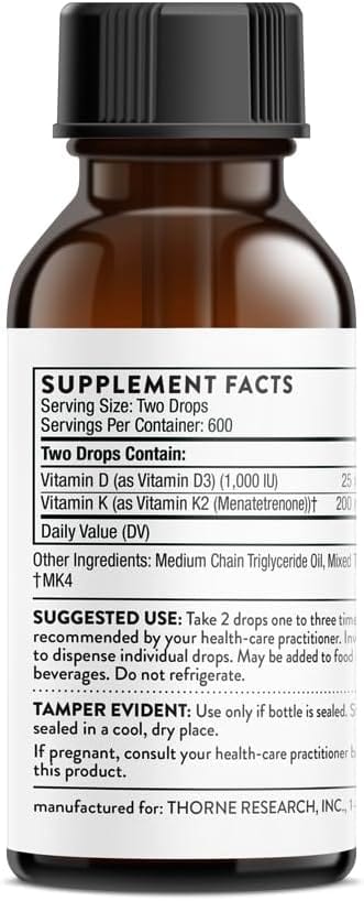 Thorne - Vitamin K2, 1oz (30 ml)