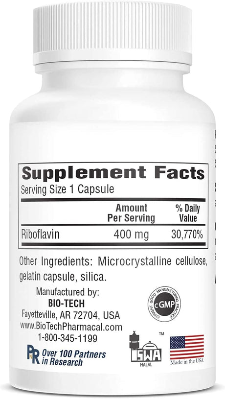 Bio-Tech Vitamin B-2 400 mg 100 caps