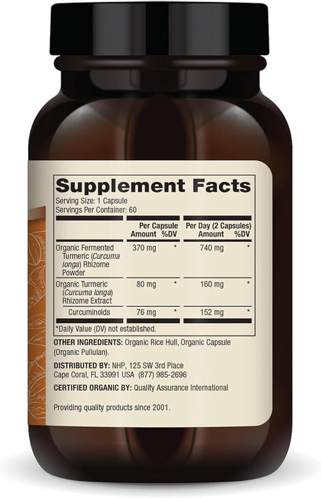 Dr. Mercola Fermented Turmeric Capsules, 60 Count