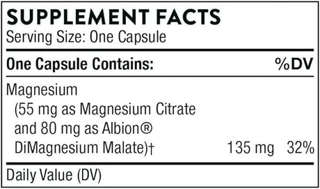 Thorne Research Magnesium Citramate, 90 Veggie Caps