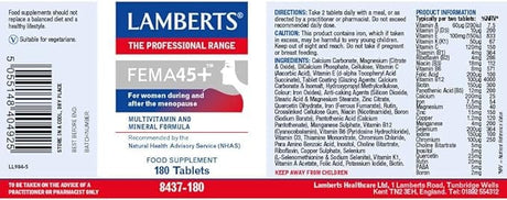 Lamberts - FEMA45+™ 180 Tabs