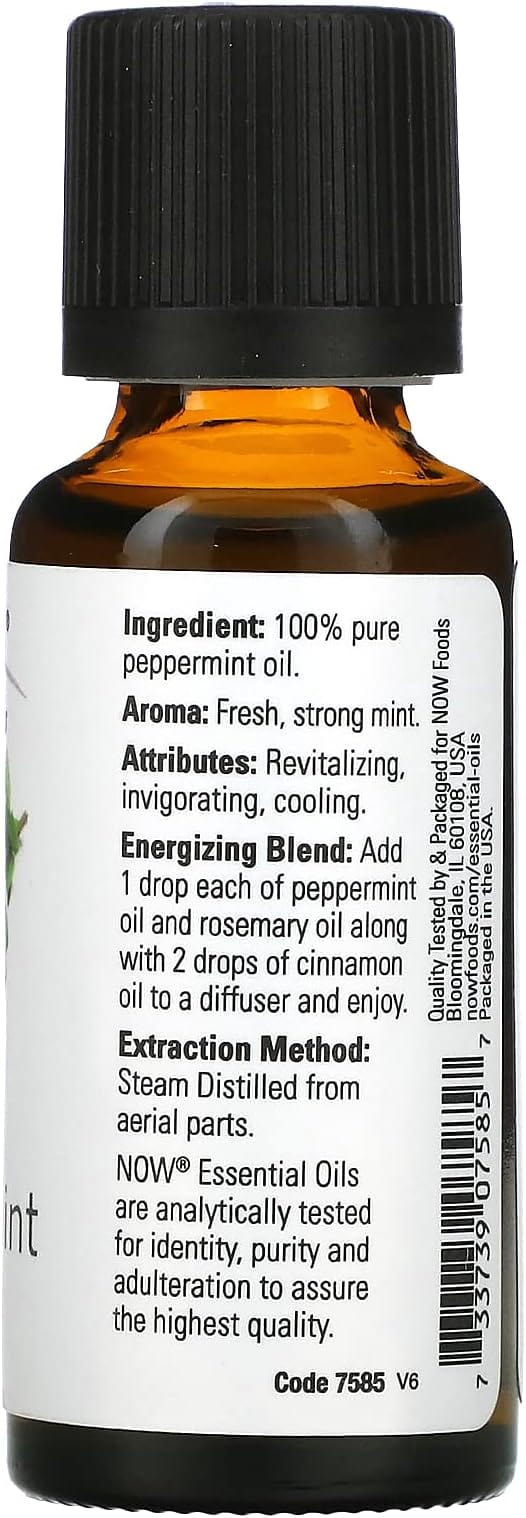 Now Foods Organic Peppermint Essential Oil, 1oz