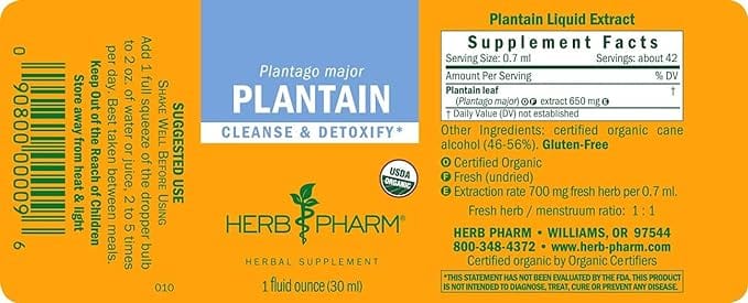 Herb Pharm Plantain, 1oz