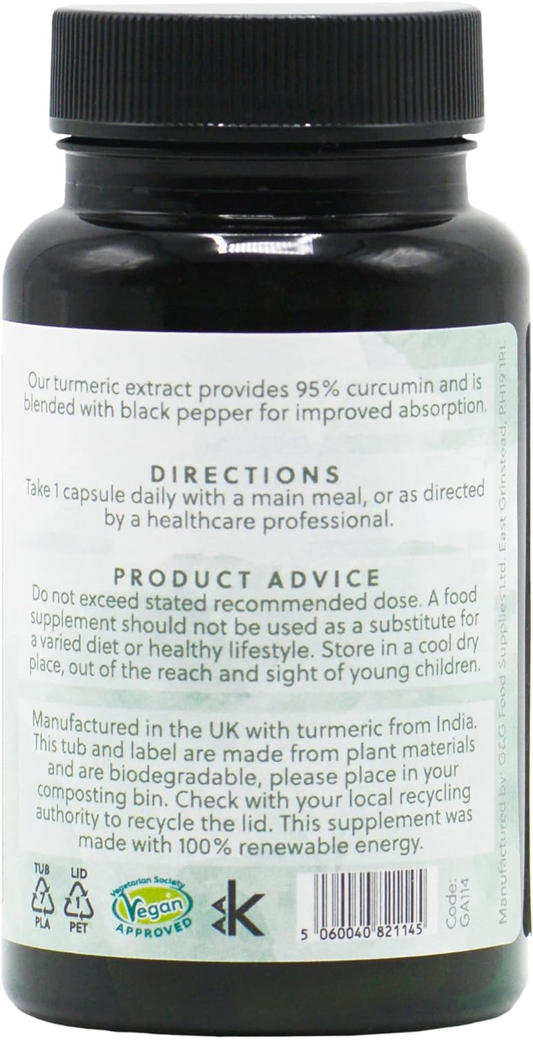 G&G Vitamins - Turmeric & Curcumin - 60 Capsules