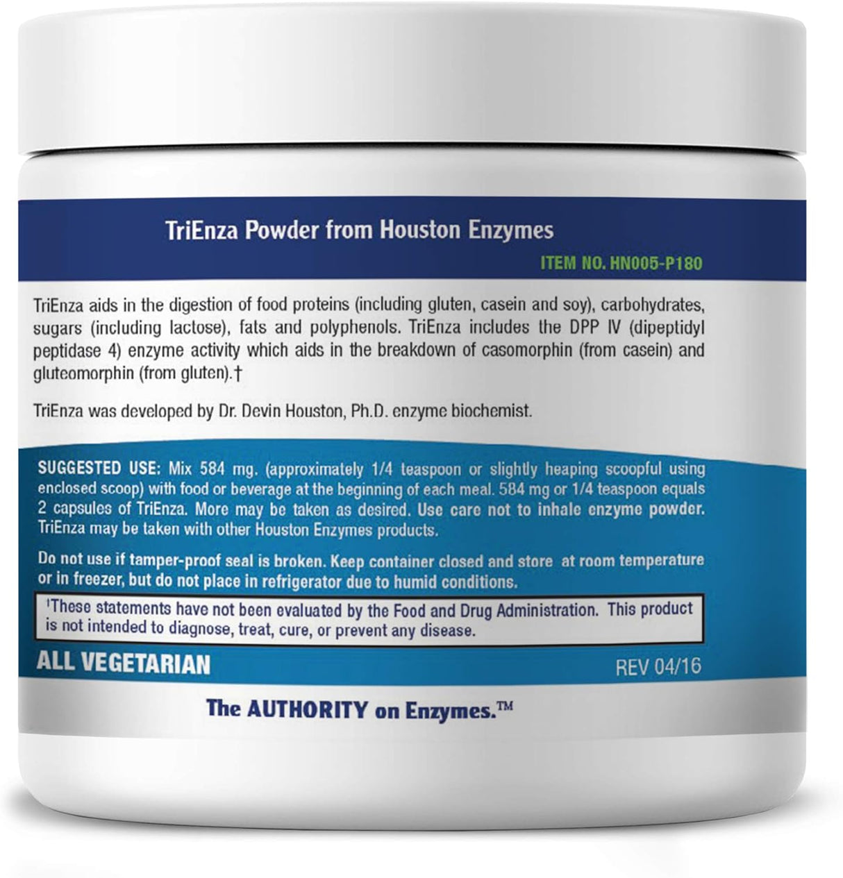 Houston Enzymes TriEnza Powder, 105g