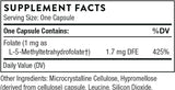Thorne - 5-MTHF Methyl Folate (1 mg) 60 Veg Caps