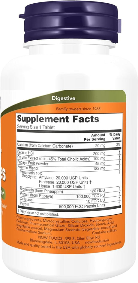 Now Foods Super Enzymes 90 Tablets