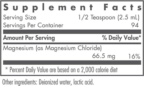 Nutricology / Allergy Research Group Magnesium Chloride Liquid, 236ml