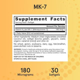 Jarrow Formulas MK-7 (Vitamin K2) 180mcg - 30 Softgels