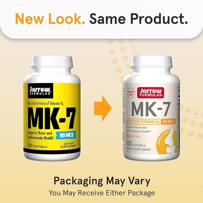 Jarrow Formulas MK-7 (Vitamin K2) 90mcg 120 Softgels