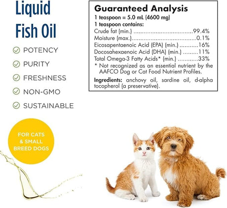 Nordic Naturals, Omega-3 Pet, Cats and Small Breed Dogs, 60 ml