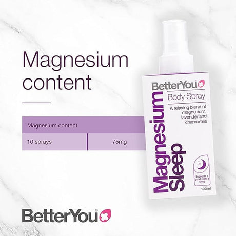 BetterYou Ltd - Magnesium Sleep Body Spray - 100 ml - SOI)