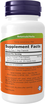 Now Foods Holy Basil Extract 500 mg - 90 Vcaps