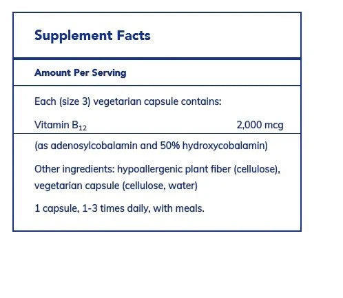 Pure Encapsulations Adenosyl/Hydroxy B12 90 Capsules