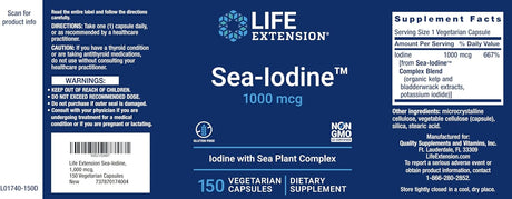 Life Extension - Sea-Iodine, 1000 mcg, 60 Caps