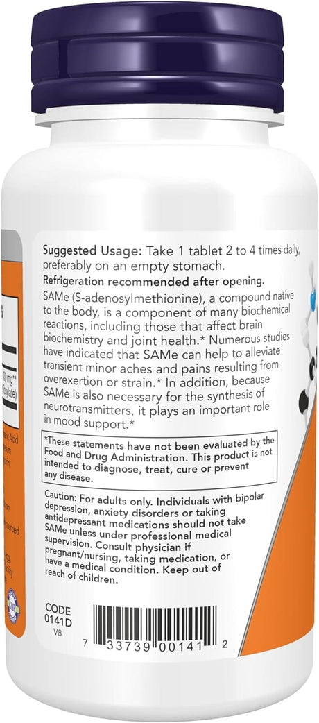 Now Foods SAMe 400 mg - 60 Tablets