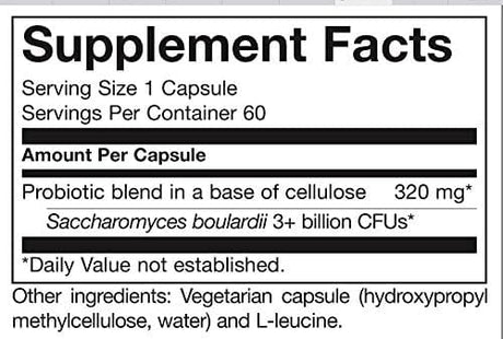 GI ProHealth Saccharomyces Boulardii, 60 Capsules