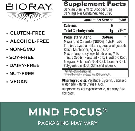 Bioray Mind Focus (previously Mind Zeal) - 2 fl oz