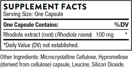 Thorne Research - Rhodiola, 60 Veggie Caps