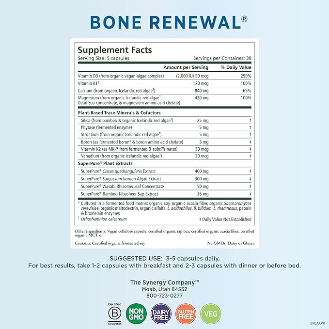 The Synergy Company Bone Renewal, 150 Capsules