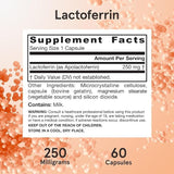 Jarrow Formulas Lactoferrin 250 mg, 60 Capsules