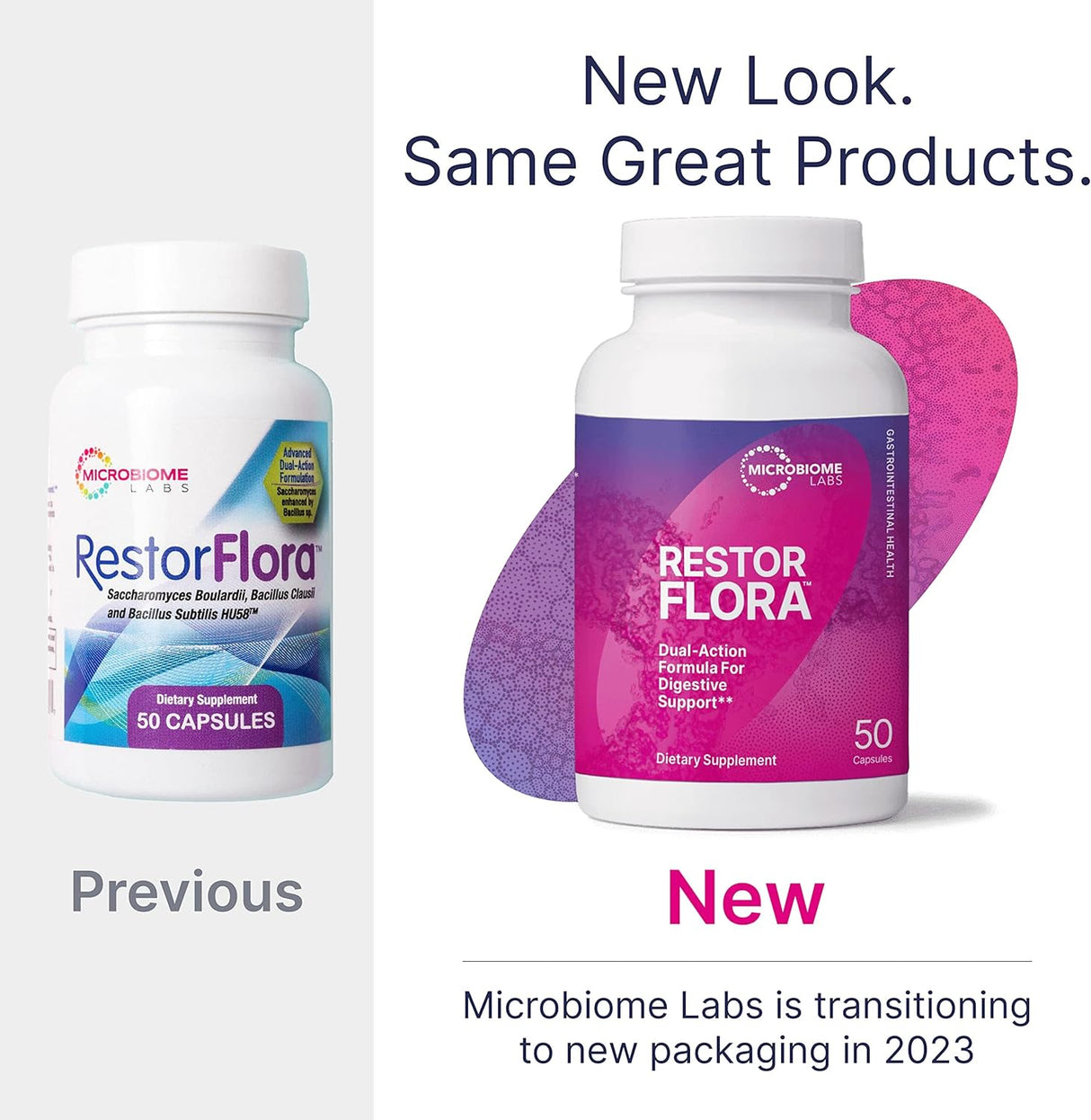 Microbiome Labs RestorFlora - 50 Capsules