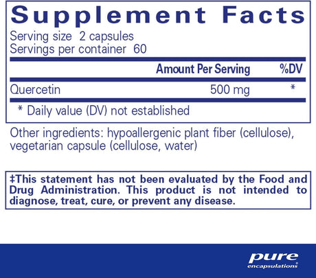 Pure Encapsulations Quercetin 250mg - 120 vcaps