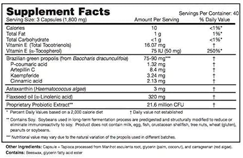 Dr. Ohhira's Propolis Plus (Brazilian Green Propolis) - 60 Caps