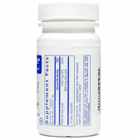 Pure Encapsulations Folic Acid 800mcg 60 Veg Caps