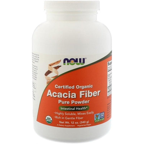 Acacia Fiber Powder (Certified Organic), 340g - Now Foods - welzo