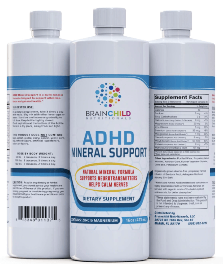 BrainChild Nutritionals ADHD Mineral Support (16 fl oz) 473ml ...