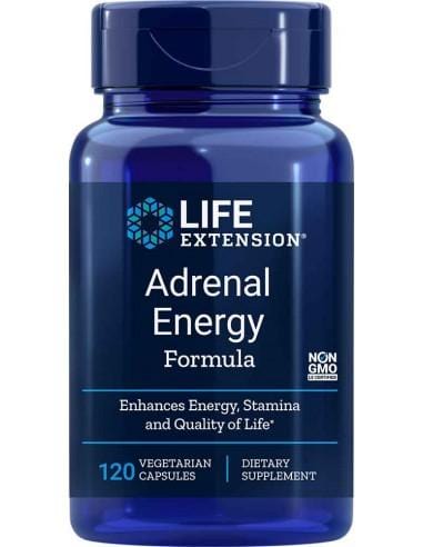 Adrenal Energy Formula, 120 Veggie Caps - Life Extension - welzo