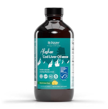 Alaskan Cod Liver Oil (CLO) - 240ml - Jigsaw Health - welzo