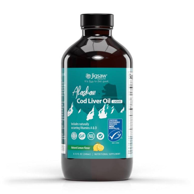 Alaskan Cod Liver Oil (CLO) - 240ml - Jigsaw Health - welzo