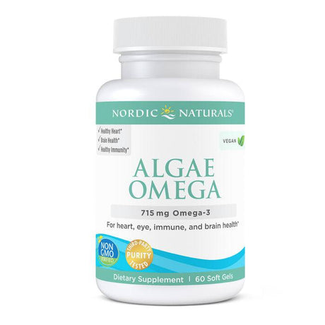 Algae Omega (Vegan) 60 Soft Gels - Nordic Naturals - welzo