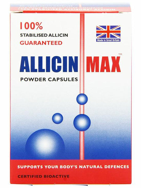 Allicinmax (Garlic) 180mg, 30 capsules - Allicin - welzo
