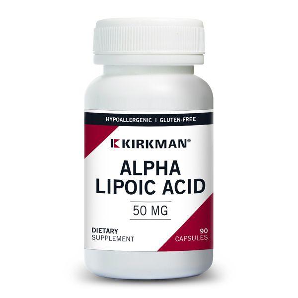 Alpha Lipoic Acid, 50 mg, 90 Capsules - Kirkman Labs (Hypoallergenic) - welzo
