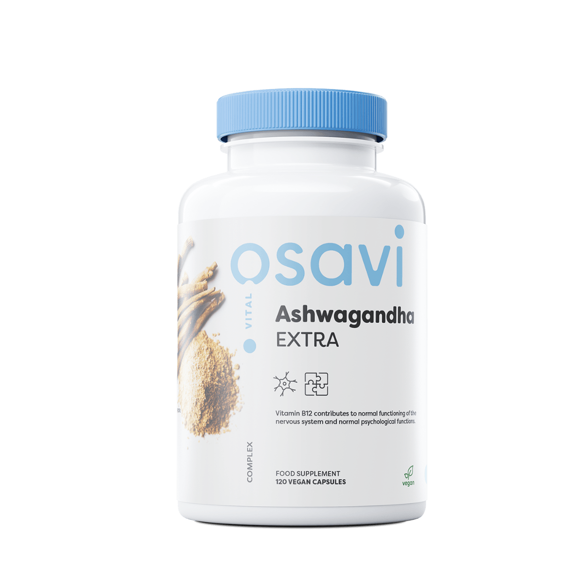 Ashwagandha Extra, 450 mg - 120 vegan capsules - Osavi - welzo