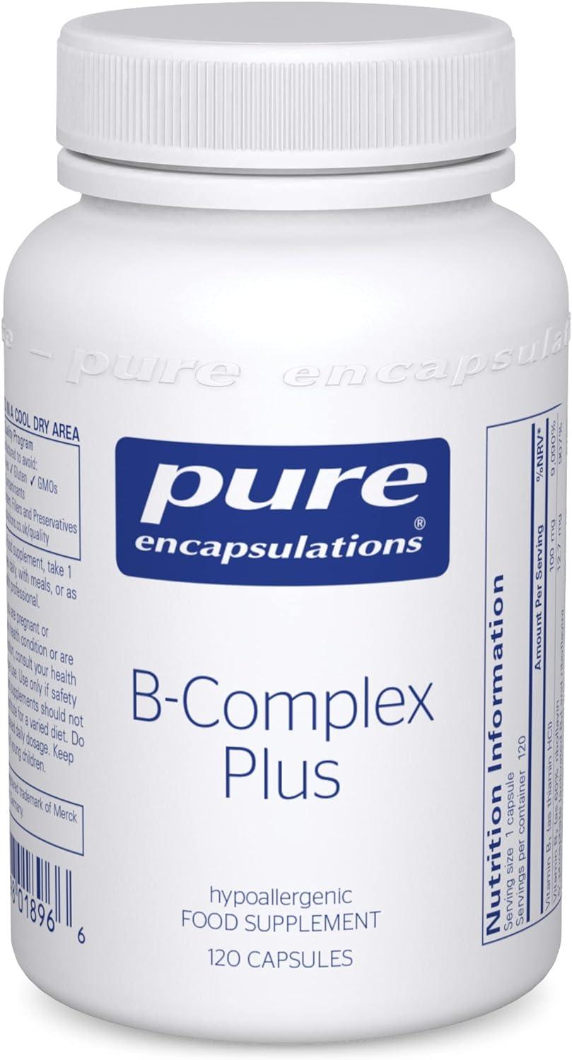 B-Complex Plus with Metafolin 60 veg caps - Pure Encapsulations - welzo