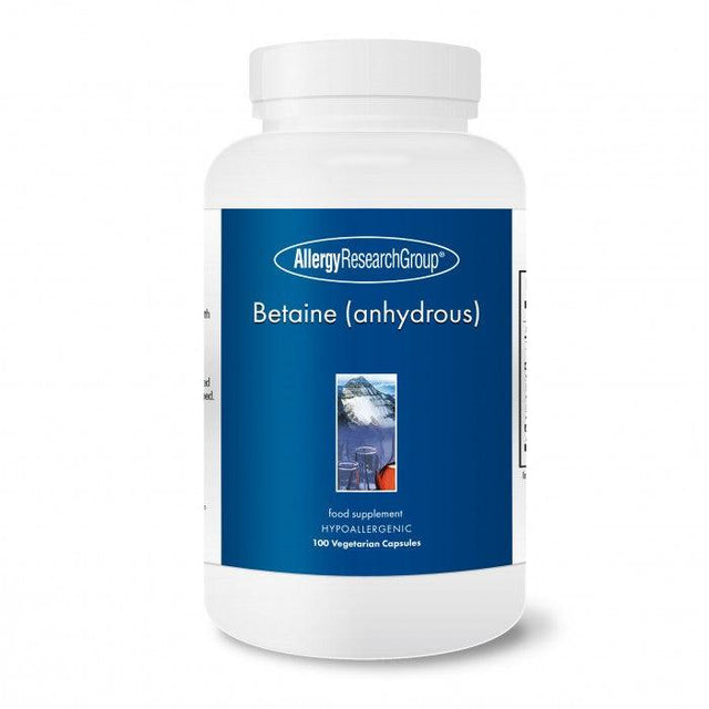Betaine (anhydrous) 100 caps - Allergy Research Group / Nutricology - welzo