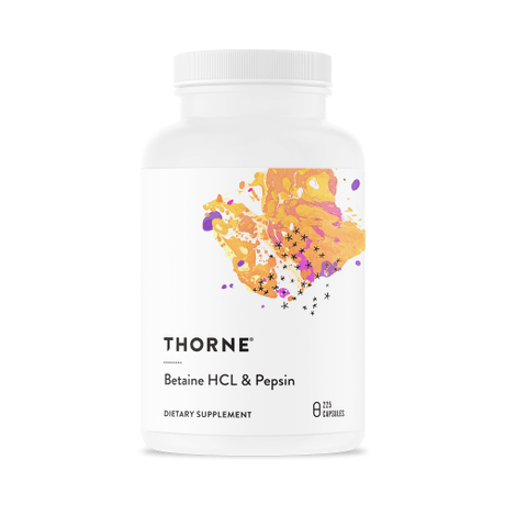 Betaine HCL & Pepsin, 225 Capsules - Thorne Research - welzo