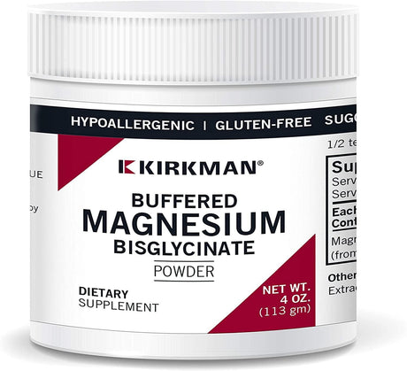 Buffered Magnesium BisGlycinate Powder (Bio-Max Series) 4oz (113g) - Kirkman Labs - welzo